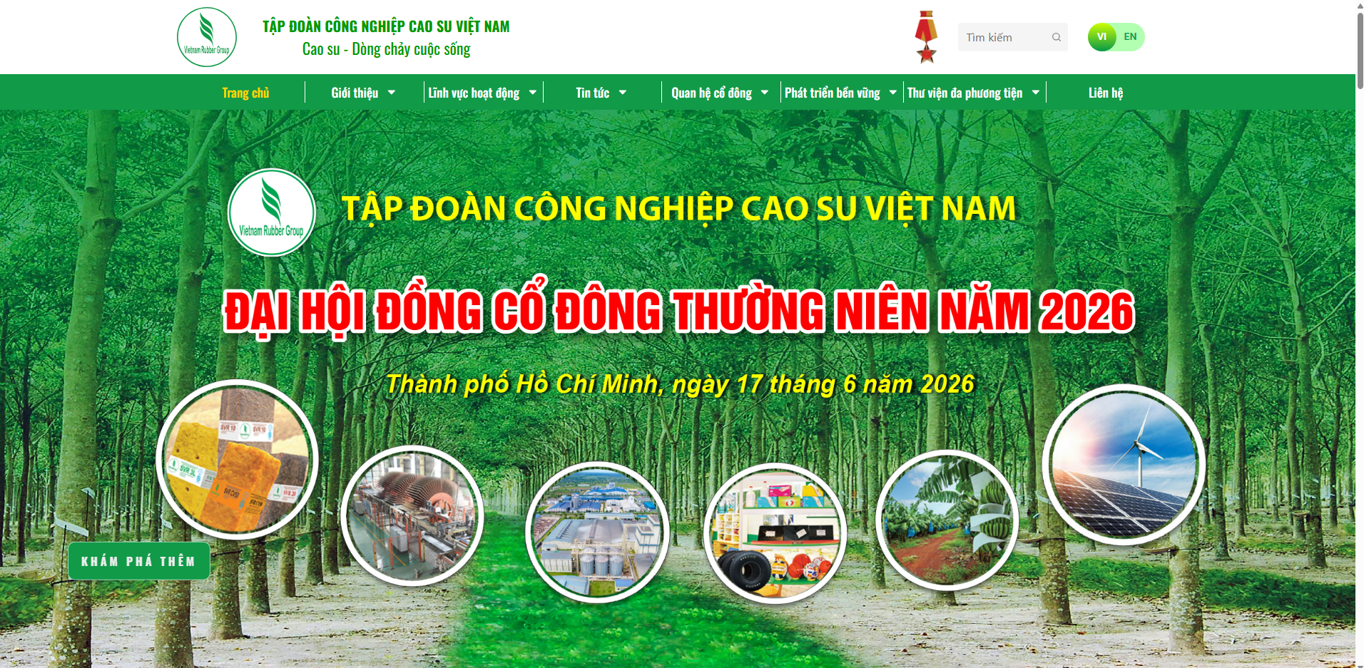 TẬP ĐOÀN CÔNG NGHIỆP CAO SU VIỆT NAM